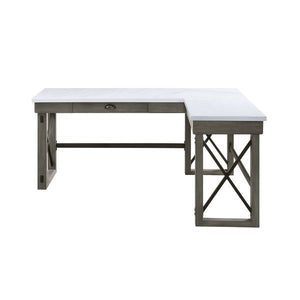 Talmar - Writing Desk - Marble Top & Weathered Gray Finish
