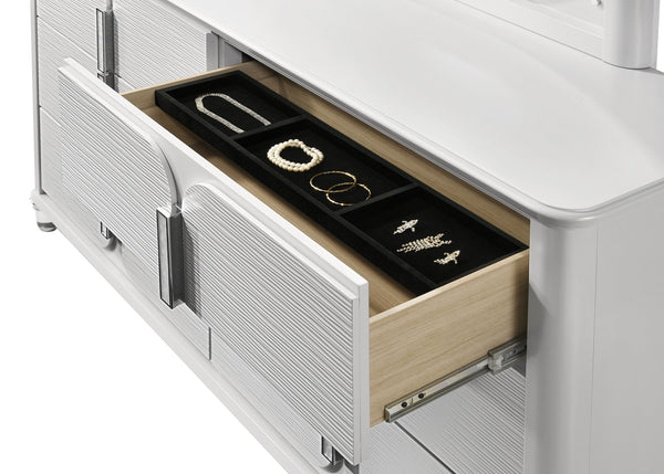  where contemporary design meets comfort in a symphony of elegance. At the heart lies a sumptuous bed with a plush