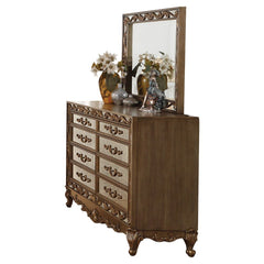 Rectangular Mirror with Beveled Edge (25mm) â€¢â€¢ Vintage Mirror Fronts with Raised Scrolled Floral Inlays, 5mm Antique Mirror<br/><br/><b>Product Features</b><ul><li>Case: 1Pc/1Ctn</li><li>Finish: Antique Gold</li><li>Style: Traditional</li><li>Material