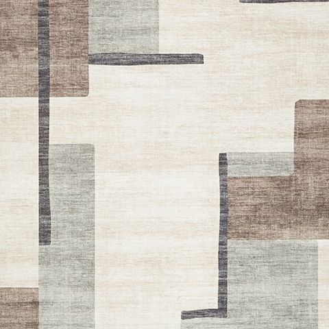 Larkport - Cream / Brown / Gray - Washable Medium Rug