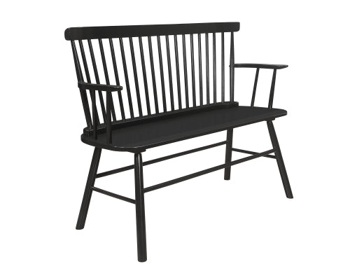 Jerimiah Spindleback Bench Black