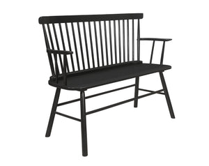 Jerimiah Spindleback Bench Black