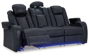 Fyne-Dyme - Sapphire - 3 Pc. - Power Reclining Sofa