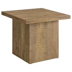 The simplicity of a versatile and nature-inspired addition to casual spaces whets your appetite and keeps you focused on where to place this modern end table. Sidled up to a chair or sofa, or standing alone, the accent side table is in touch with the rust