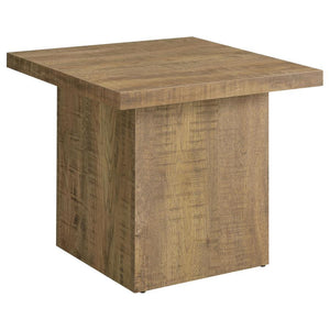 The simplicity of a versatile and nature-inspired addition to casual spaces whets your appetite and keeps you focused on where to place this modern end table. Sidled up to a chair or sofa, or standing alone, the accent side table is in touch with the rust