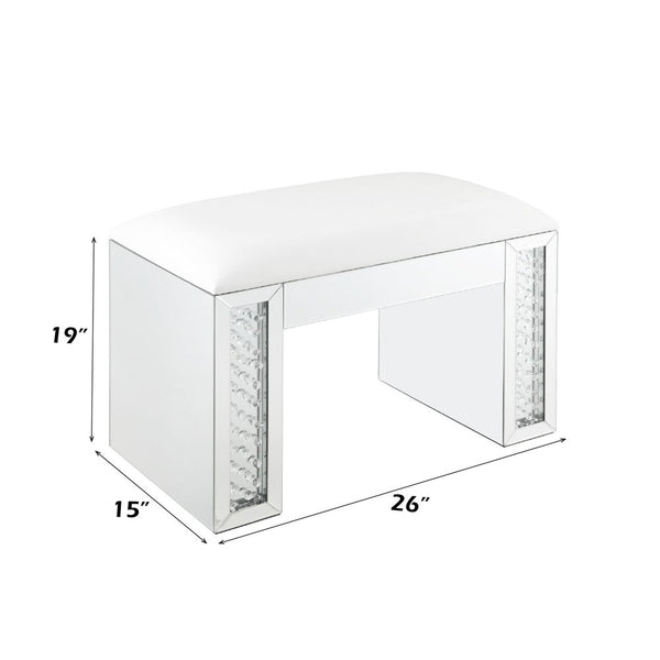Nysa - Vanity Stool - Ivory PU