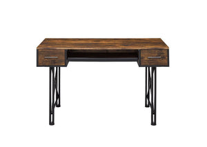 Settea - Desk - Weathered Oak & Black Finish