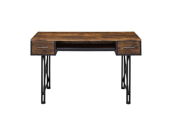 Settea - Desk - Weathered Oak & Black Finish