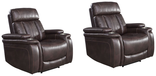 Take a seat and recline in seconds in this smooth and stylish Power Recliner. More than just beautiful, this innovative chair takes comfort to new heights with just the touch of a button. Offering effortless relaxation, it-'s sure to become your favorite 