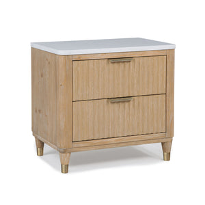Transform your bedroom into a modern sanctuary with this sleek and sophisticated ensemble. Featuring clean lines and a natural finish, this group exudes understated elegance, seamlessly blending contemporary design with a touch of warmth. The centerpiece 