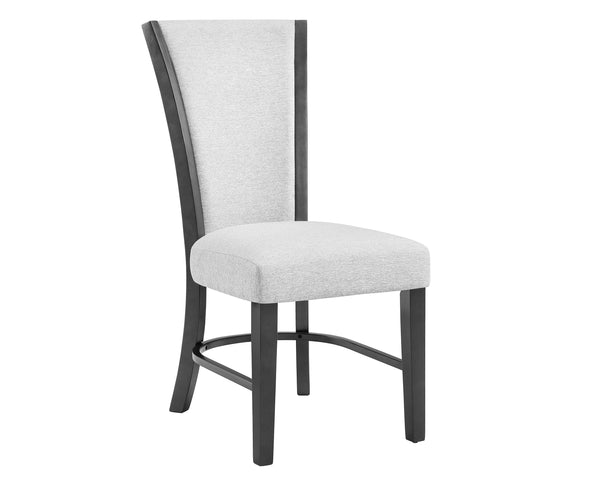 Camelia - 6 Piece Dining Room Set - Black / Pearl Silver