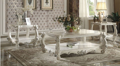 KD, Rectangular Coffee Table â€¢ Open Compartment: Bottom Shelf â€¢ Wooden Top â€¢ Oversized Scrolled Legs & Shelf Apron: Poly Resin with Antique Constrast Finish<br/><br/><b>Product Features</b><ul><li>Exclusive Design</li><li>Occasional Table</li><li>Op