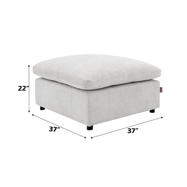 Naveen - Modular Ottoman - Ivory