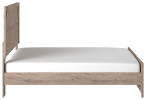 Senniberg - Light Brown / White - King Panel Bed