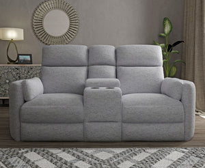 Radius - Power Reclining Sofa And Loveseat - Mineral