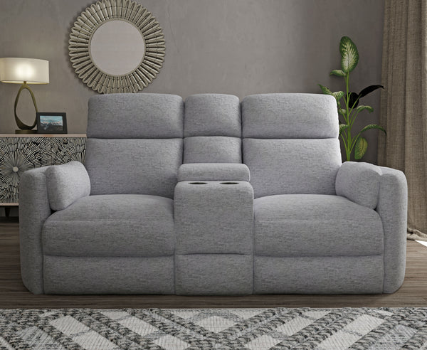 Radius - Power Reclining Sofa And Loveseat - Mineral