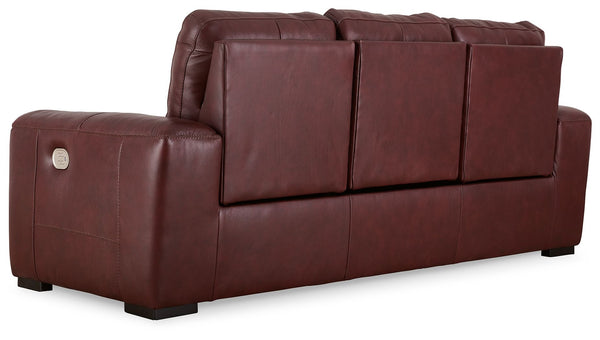 Alessandro - Garnet - PWR REC Sofa with ADJ Headrest
