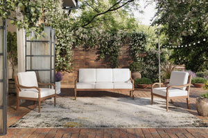 Savannah - 3 Piece Set (Sofa & 2 Chairs) - White Linen
