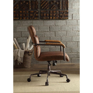 Harith - Executive Office Chair - Retro Brown Top Grain Leather