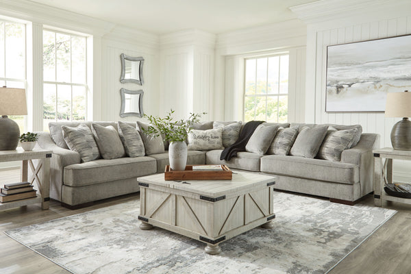 Bayless - Smoke - Corner Sofa 3 Pc Sectional