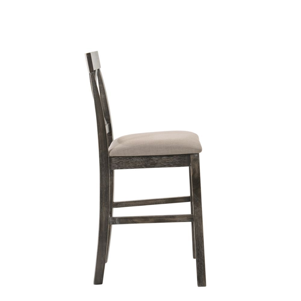 The Martha II Counter Height Chair will anchor any dining area in effortless style. This contemporary armless chair features a wood frame and backrest with a unique â€˜X-' shaped design and is perfect for weekday meals and family gatherings alike. The ver