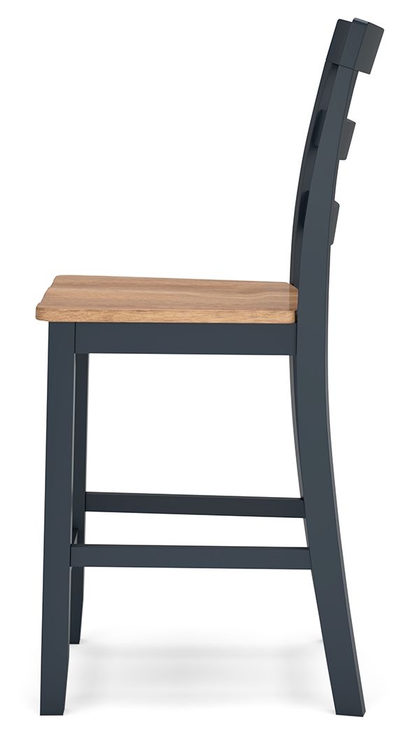 Gesthaven - Natural / Blue - Barstool (Set of 2)