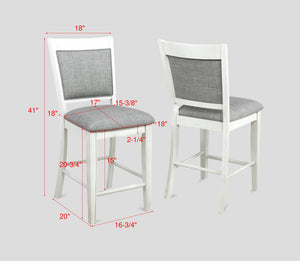 Fulton - 5 Piece Dining Room Set - Chalk White