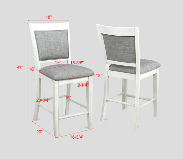 Fulton - 5 Piece Dining Room Set - Chalk White