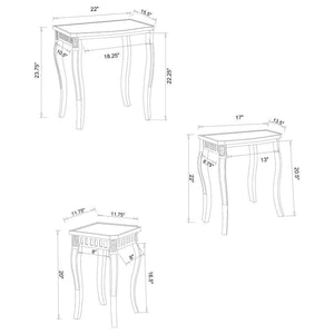  making it perfect for any living room space. The tables are crafted from durable engineered woo