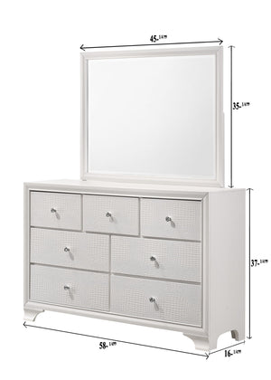 Lyssa - Queen 5 Piece Bedroom Set - Oat / Frost