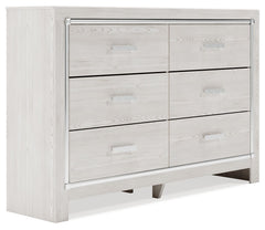 The epitome of fashion-forward design, this dresser is a beautiful blend of style and luxury. Shiny chrome-tone accents, a pearlized finish and mosiac pulls bring a glam touch to the richly rustic appearance. Six smooth-gliding drawers provide plenty of s