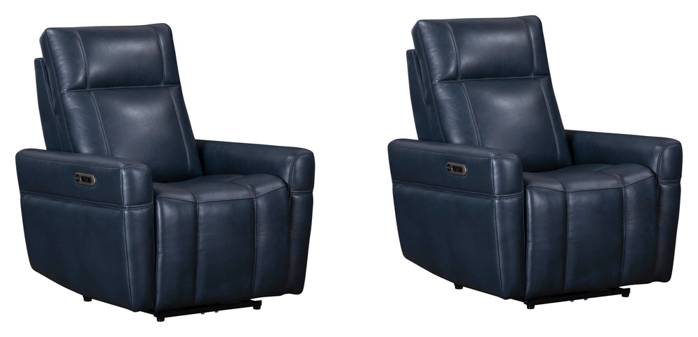 Discover Bradford, a comfortable zero-gravity power recliner with an adjustable headrest. Its stylish top-grain leather, double-piped seams on the arms, and single-piped seams on the footrest give this recliner an upscale look. With USB and USB-C ports on