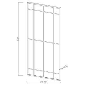  while the black metal frame and linear trim offer strong contrast and class