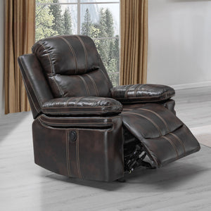 Kellen - Glider Recliner With Power Footrest - Brown