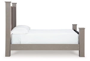 Surancha - Gray - Queen Poster Bed