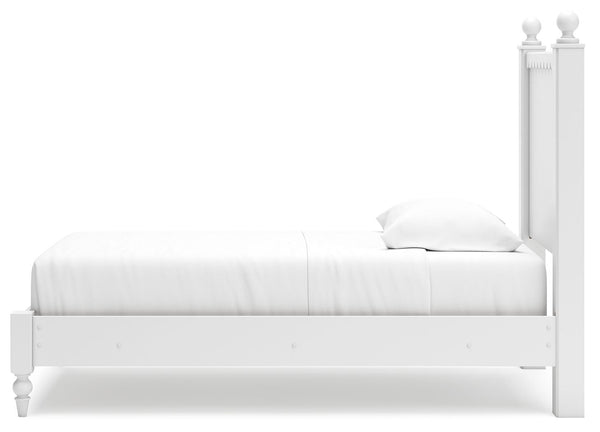 Mollviney - White - Twin Panel Bed