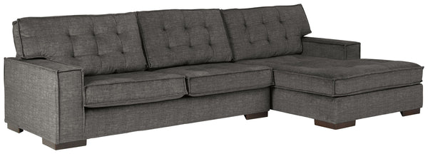 Coulee Point - Charcoal - Right Arm Facing Chaise 2 Pc Sectional