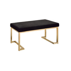 The Boice collection features a trending combination of sleek and modern style, with black padded seat and champagne finish metal base. The modern lines of the base with its open return base and simple form top, make for an modern feel and show off key el