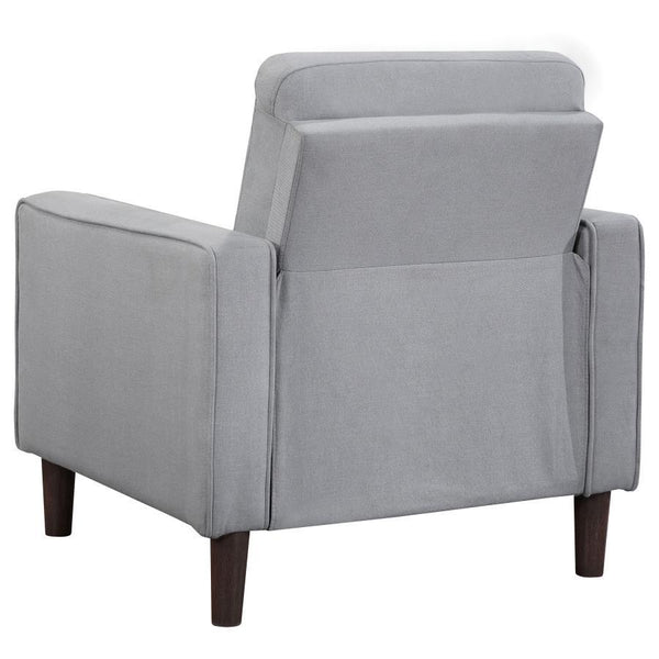Bowen - Upholstered Track Arm Tufted Accent Chair - Gray