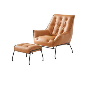 Zusa - Accent Chair & Ottoman - Sandstone