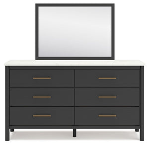 Cadmori - Black / White - Dresser and Mirror