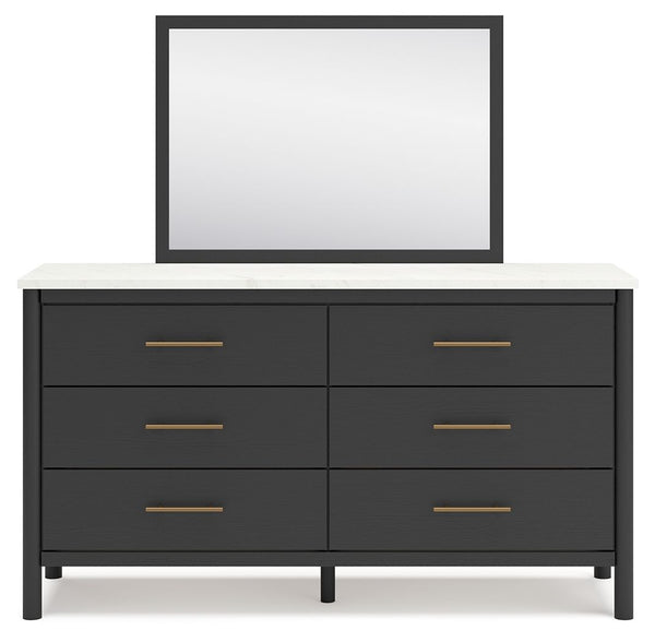 Cadmori - Black / White - Dresser and Mirror