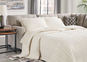  this sleeper sectional with chaise invites you to say hello to approachable