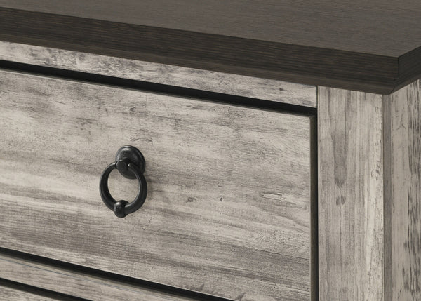 Ella-Mae - King 5 Piece Bedroom Set - Gray