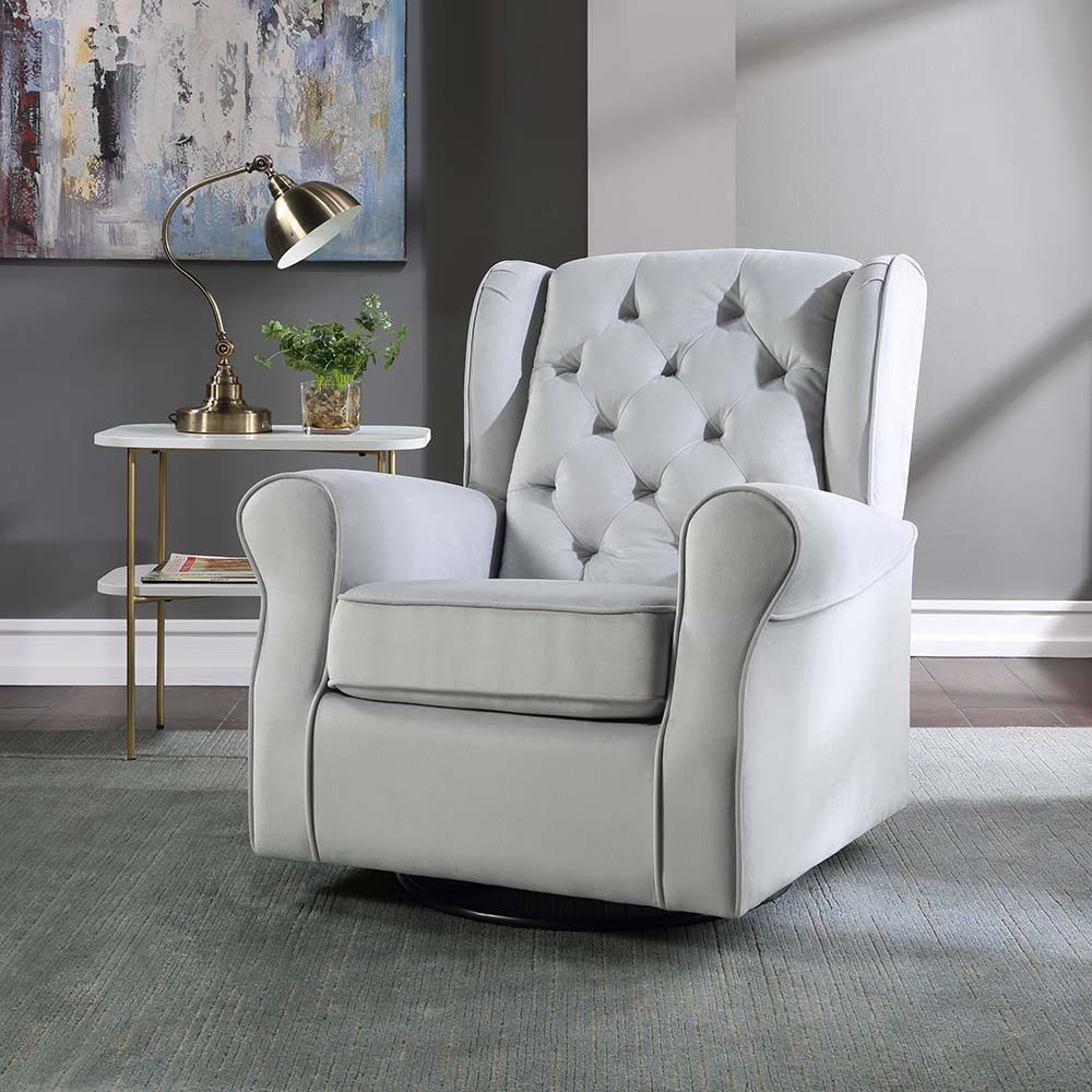 Zeger - Swivel Chair - Gray, Dark - 35-"