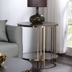 Zaidee - End Table - Sintered Champagne