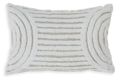 Make relaxing on your bed or couch a little cozier. With its snuggly-soft texture and tufted geometric design in white and tan, this throw pillow is the perfect choice to make a casually cool statement with your decor.<br/><br/><b>Product Features</b><ul>
