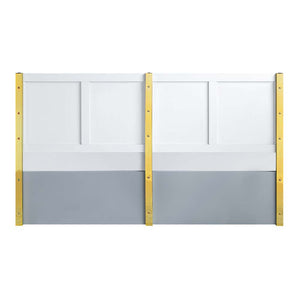 Gaines - Queen Bed - Gray High Gloss Finish