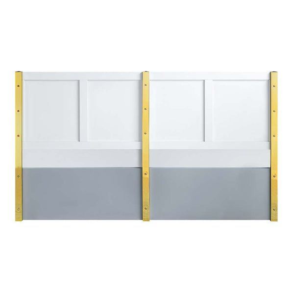 Gaines - Queen Bed - Gray High Gloss Finish