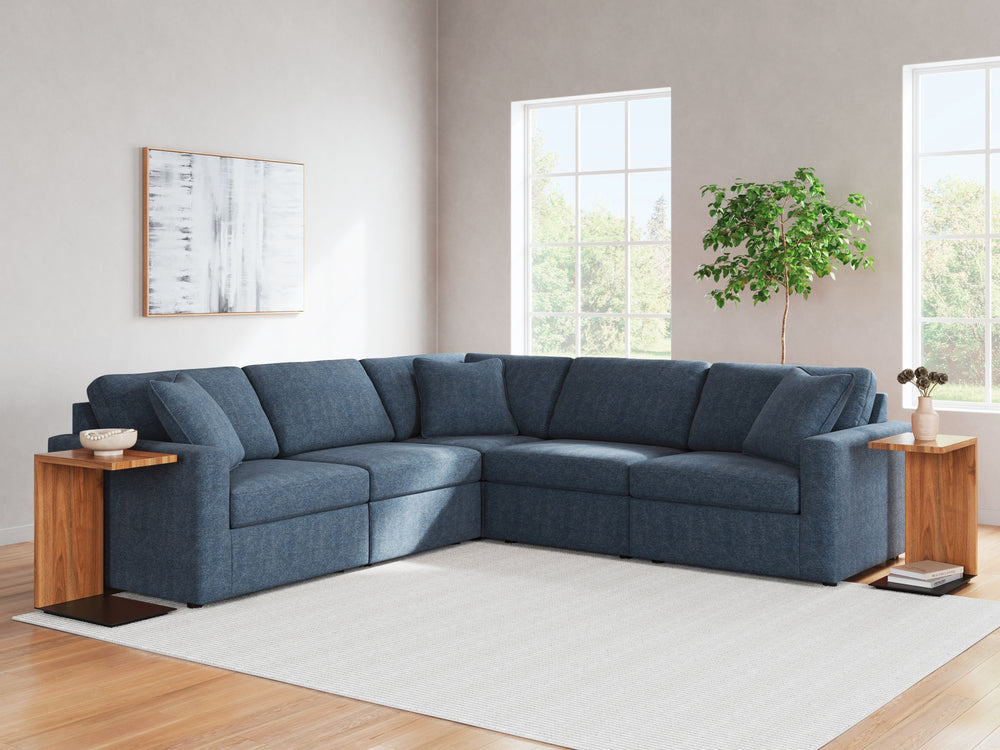 Looking cool and contemporary is great. But when it comes down to it, youâ€™re all about low-maintenance lounging. With the performance fabric on this sectional, cleaning spills is a breeze. And its customizable modular design caters to your ever-changing